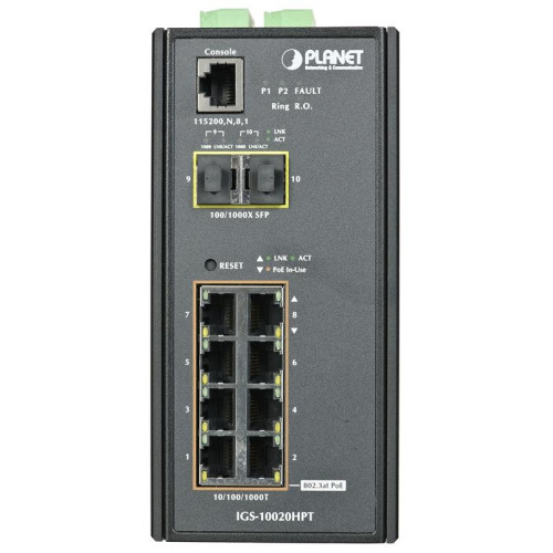 Switch Planet IGS-10020HPT (8x 10/100/1000Mbps)-526243