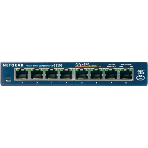 Switch NETGEAR GS108GE (8x 10/100/1000Mbps)-526318