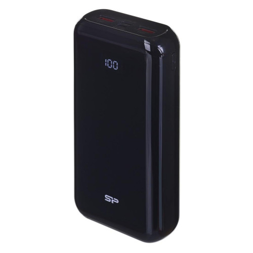 Powerbank Silicon Power QS28 20000mAh LCD QC3.0+PD 2x USB A, 1x mUSB + 1x USB C, czarny-5273709