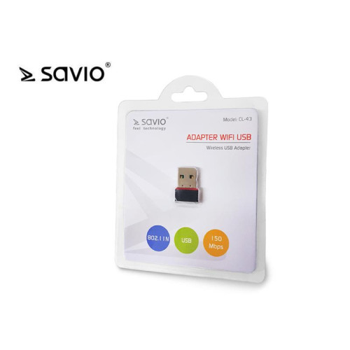 Karta WiFi SAVIO CL-43 (USB 2.0)-532175
