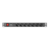 Listwa zasilająca Lanberg PDU-07F-0200-BK (2m; kolor czarny)-5338174