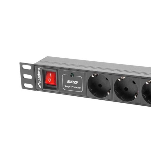 Listwa zasilająca Lanberg PDU-07F-0200-BK (2m; kolor czarny)-5338176