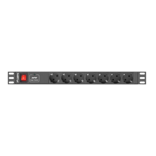 Listwa zasilająca Lanberg PDU-07F-0200-BK (2m; kolor czarny)-534963