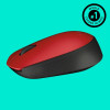 Mysz Logitech M171 910-004641 (optyczna; 1000 DPI; kolor czerwony)-5493508