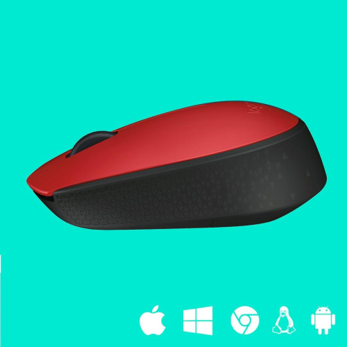 Mysz Logitech M171 910-004641 (optyczna; 1000 DPI; kolor czerwony)-5493509