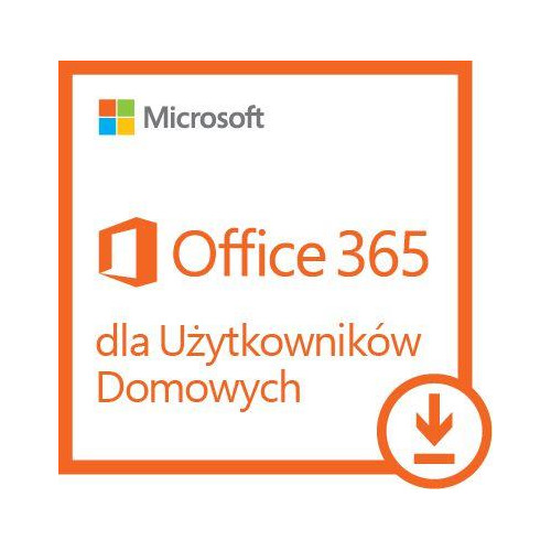 Microsoft 365 Family (6 użytkowników; 12 miesięcy; Wersja cyfrowa; Domowa; Polska); stara nazwa Office 365 Home-552404
