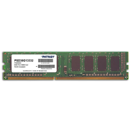 Pamięć Patriot Memory Signature PSD38G13332 (DDR3 DIMM; 1 x 8 GB; 1333 MHz; CL9)-554291