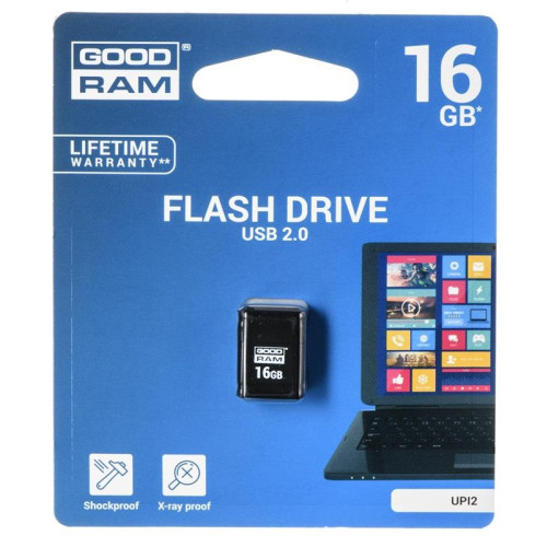 Pendrive GoodRam Piccolo UPI2-0160K0R11 (16GB; USB 2.0; kolor czarny)-554913