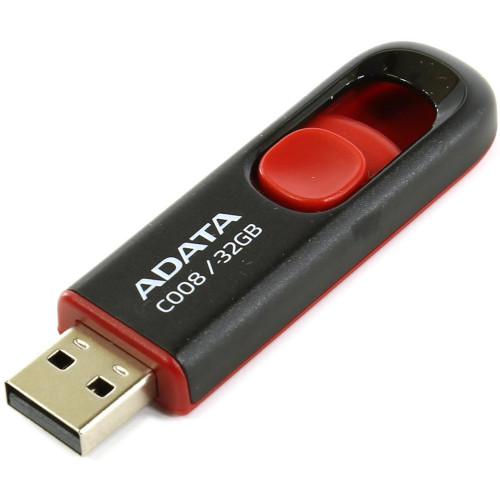 Pendrive ADATA C008 AC008-32G-RKD (32GB; USB 2.0; kolor czarny)-555439