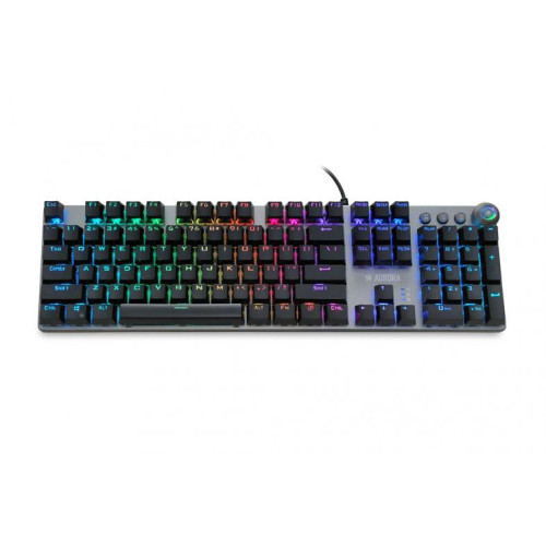 Klawiatura mechaniczna IBOX AURORA K-4 RGB IKGMK4 (USB; (US); kolor czarny)-557092