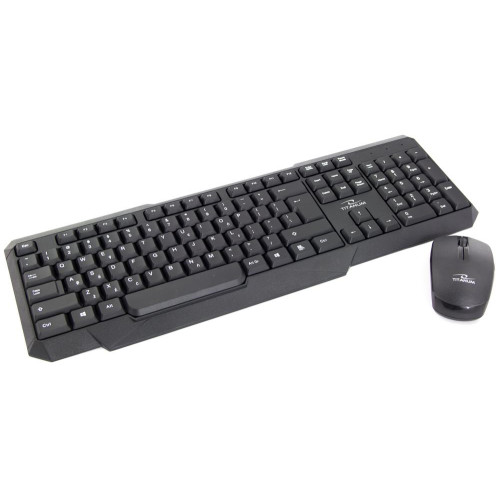 Zestaw klawiatura + mysz TITANUM MEMPHIS TK108 (USB; (US); kolor czarny; optyczna; 1000 DPI)-558344
