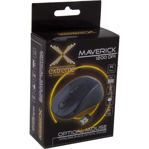 Mysz EXTREME Maverick XM104K (optyczna; 1200 DPI; kolor czarny)-558745
