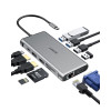 AUKEY HUB USB C CB-C78 12W1 RJ45 HDMI 4K PD 100W-5602377