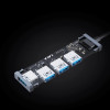 AUKEY CB-H36 HUB USB-C SLIM ALUMINIUM 4XUSB 3.0-5602392