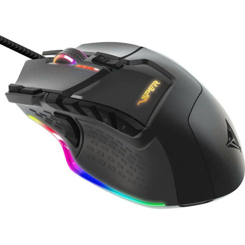 Mysz komputerowa Patriot Memory Viper V570 RGB PV570LUXWAK (laserowa; 12000 DPI; kolor czarny-560435