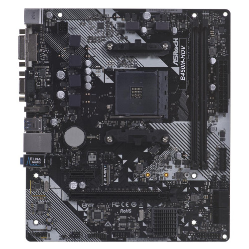 Płyta główna Asrock B450M-HDV R4.0 (AM4; 2x DDR4 DIMM; Micro ATX)-563774