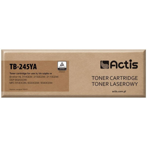 Actis TB-245YN Toner (zamiennik Brother TN-245Y; Standard; 2200 stron; żółty)-572672