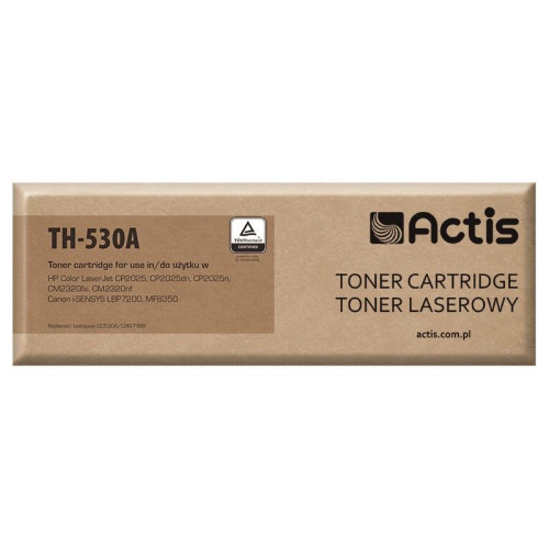 Actis TH-530A Toner (zamiennik HP 304A CC530A, Canon CRG-718B; Standard; 3600 stron; czarny)-572919