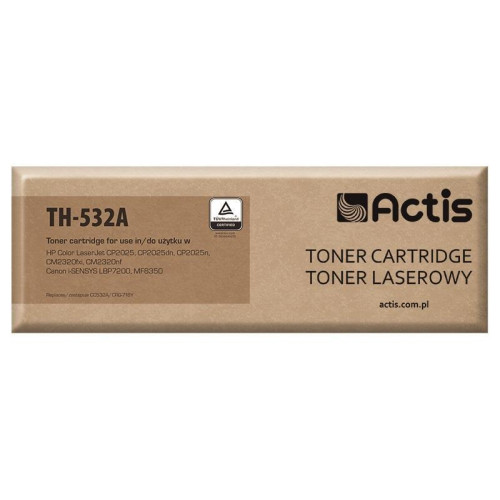 Actis TH-532A Toner (zamiennik HP 304A CC532A, Canon CRG-718Y; Standard; 3000 stron; żółty)-572923