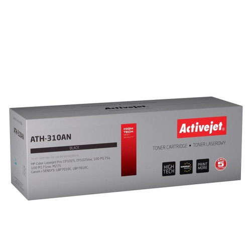 Activejet ATH-310AN Toner (zamiennik Canon, HP 126A CRG-729B, CE310A; Premium; 1200 stron; czarny)-572959