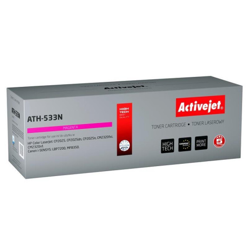 Activejet ATH-533N Toner (zamiennik HP 304A CC533A, Canon CRG-718M; Supreme; 3200 stron; czerwony)-572973