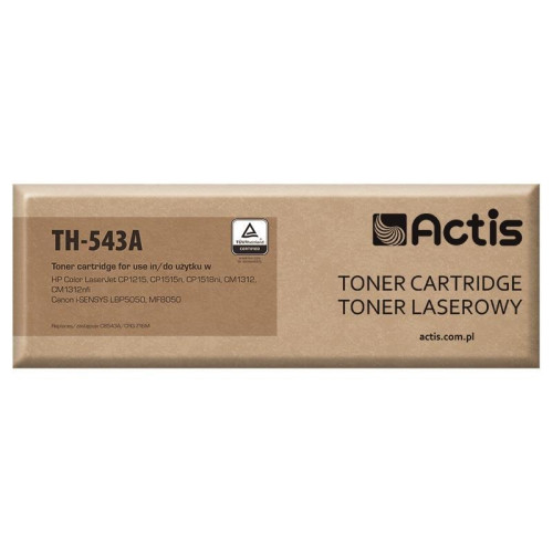 Actis TH-543A Toner (zamiennik HP 125A CB543A, Canon CRG-716M; Standard; 1500 stron; czerwony)-572988