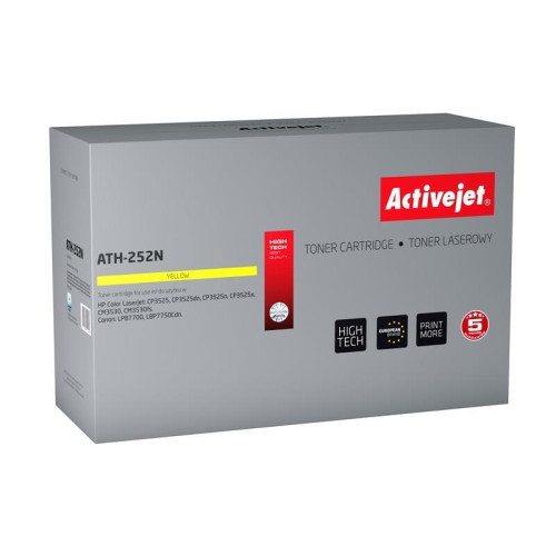 Activejet ATH-252N Toner (zamiennik HP 504A CE252A, Canon CRG-723Y; Supreme; 7000 stron; żółty)-573241