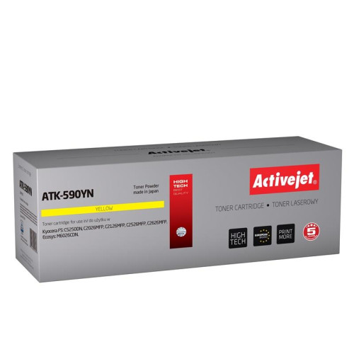 Activejet ATK-590YN Toner (zamiennik Kyocera TK-590Y; Supreme; 5000 stron; żółty)-573482