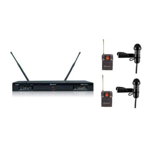 RELACART MIKROFON BEZPRZEWODOWY ZESTAW ODBIORNIK UR-230D, 2X NADAJNIK UT-230 ORAZ 2X MIKROFON KRAWATOWY LM-C400-5780280
