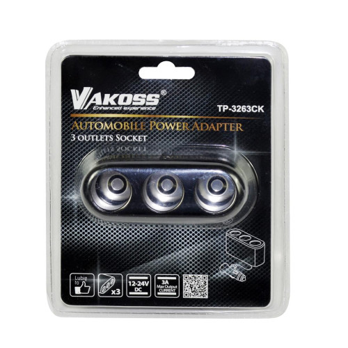 Ładowarka samochodowa do smartfona VAKOSS TP-3263CK (3000 mA)-581344