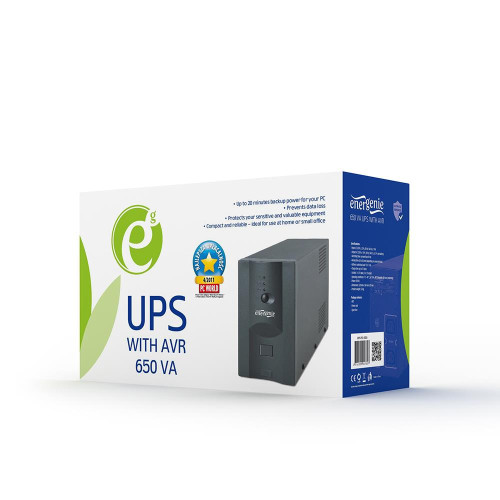 Zasilacz awaryjny UPS ENERGENIE Power Cube UPS-PC-652A (Desktop, TWR; 650VA)-582259