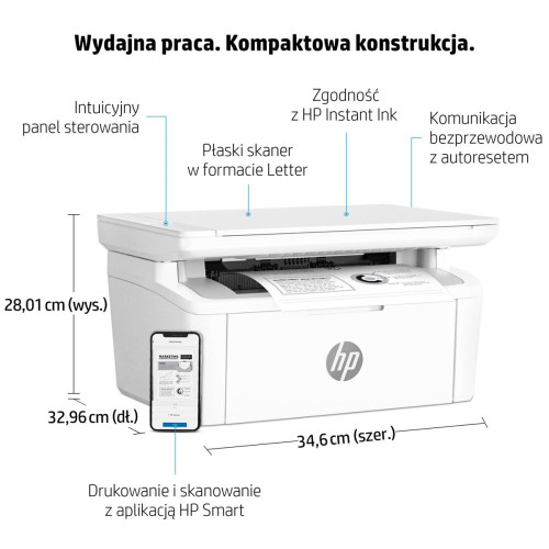 URZĄDZENIE WIELOF. HP LaserJet M140w 7MD72F MFP-5836121
