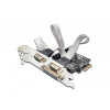 Karta rozszerzeń/Kontroler LPT/RS232 PCI Express, 1xDB25 2xDB9, Low Profile, Chipset: AX99100-588693