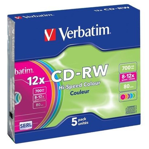 CD-RW 8-12x 700MB 5P SL 43167-588177