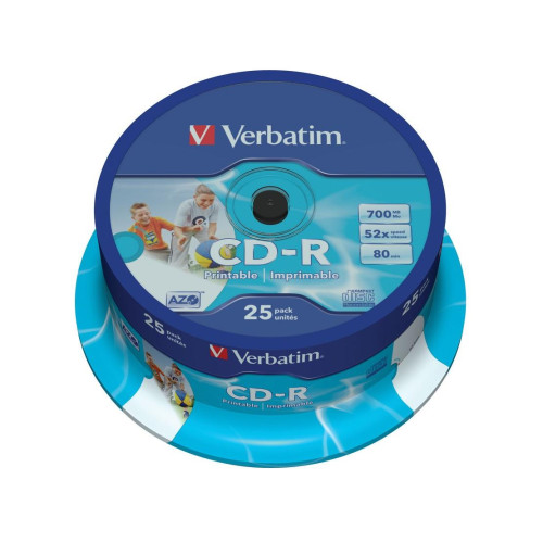 CD-R 52x 700MB 25P CB Printable 43439-588284