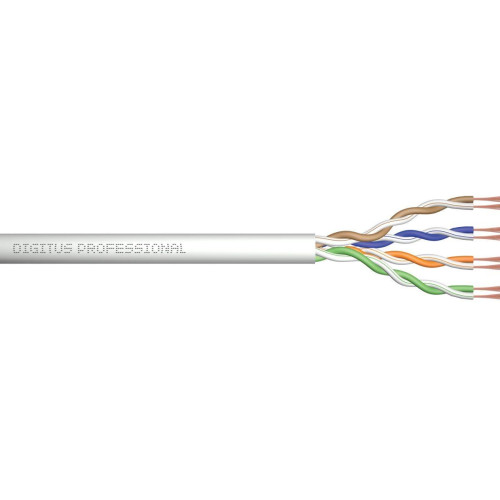 Kabel teleinformatyczny instalacyjny kat.5e, U/UTP, Eca, drut, AWG 24/1, PVC, 305m, szary, karton-588674