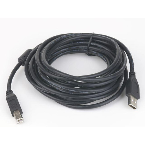 Kabel USB 2.0 typu AB AM-BM 1.8m FERRYT czarny-589244