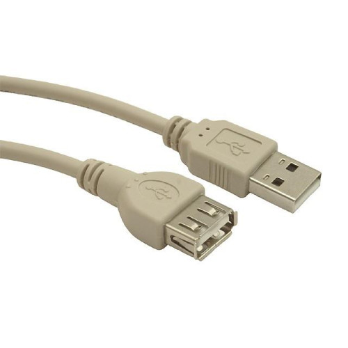 Przedłuzacz USB 2.0 typu AM-AF 0.75m szary-589248