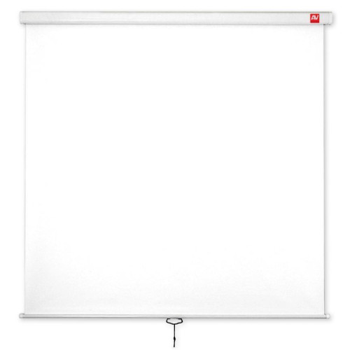 Ekran ścienny ręczny Wall Standard 175, 1:1, 175x175cm, powierzchnia biała, matowa-589601