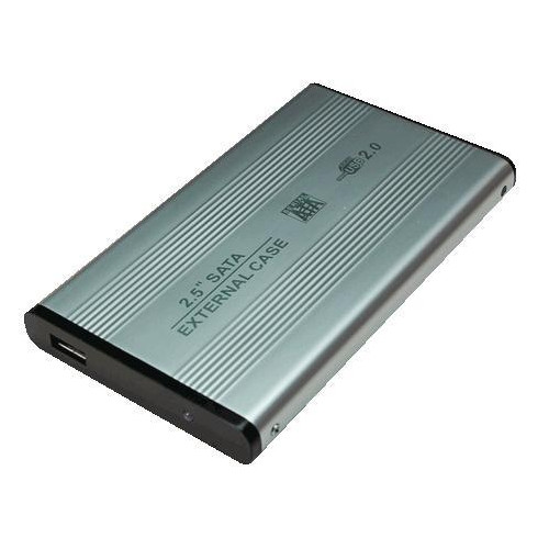 Obudowa aluminiowa do HDD 2,5' SATA, USB, srebrna-589870