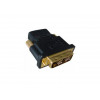 Adapter HDMI(F)->DVI(M) pozłacane końcówki-590683