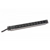 Listwa zasilająca PDU 19 cali RACK 10xC13, 2m 1xC14, 10A aluminiowa-591630