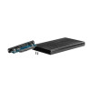 Kieszeń zewnętrzna HDD sata RHINO 2,5 USB 2.0 Aluminium Black-591880