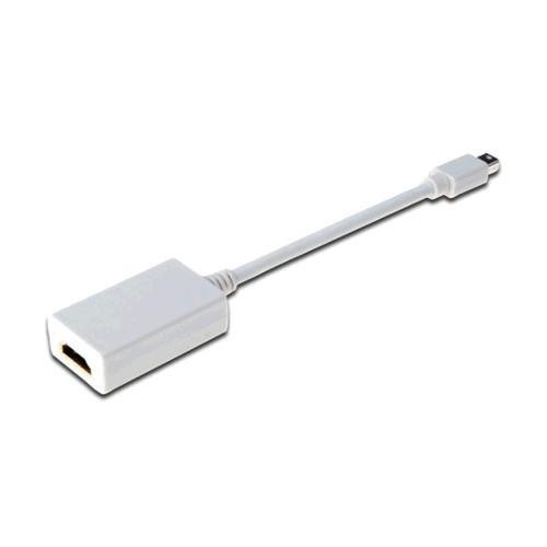 Kabel adapter Displayport 1080p 60Hz FHD Typ miniDP/HDMI A M/Ż biały 0,15m-591478