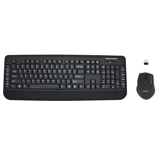 KLAWIATURA + MYSZ EK120 BEZPRZEWODOWA 2,4GHz USB-591719