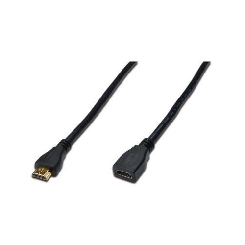 Kabel przedłużający HDMI HighSpeed z Ethernetem 1080p 60Hz FHD Typ HDMI A/HDMI A M/Ż czarny 5m-592709