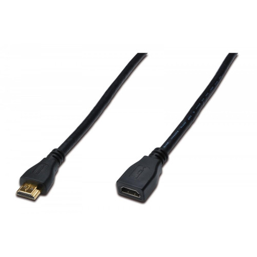 Kabel przedłużający HDMI HighSpeed z Ethernetem 4K 60Hz UHD Typ HDMI A/HDMI A M/Ż czarny 3m-592712