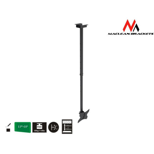 Uchwyt sufitowy do telewizora lub monitora MC-580B 17-37 vesa 200x200 do 50 kg-592909