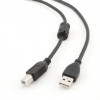 Kabel USB 2.0 typu AB AM-BM 4,5m FERRYT czarny -593811
