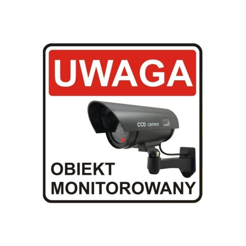 Atrapa kamery Solarna migajaca LED SOL1200 w zestawie naklejka -593319